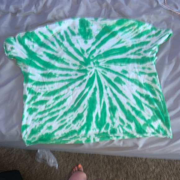 University Of Oregon Tie Die Crop top - Picture 2 of 2
